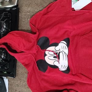 Neff Red Mickey Pullover Sweatshirt